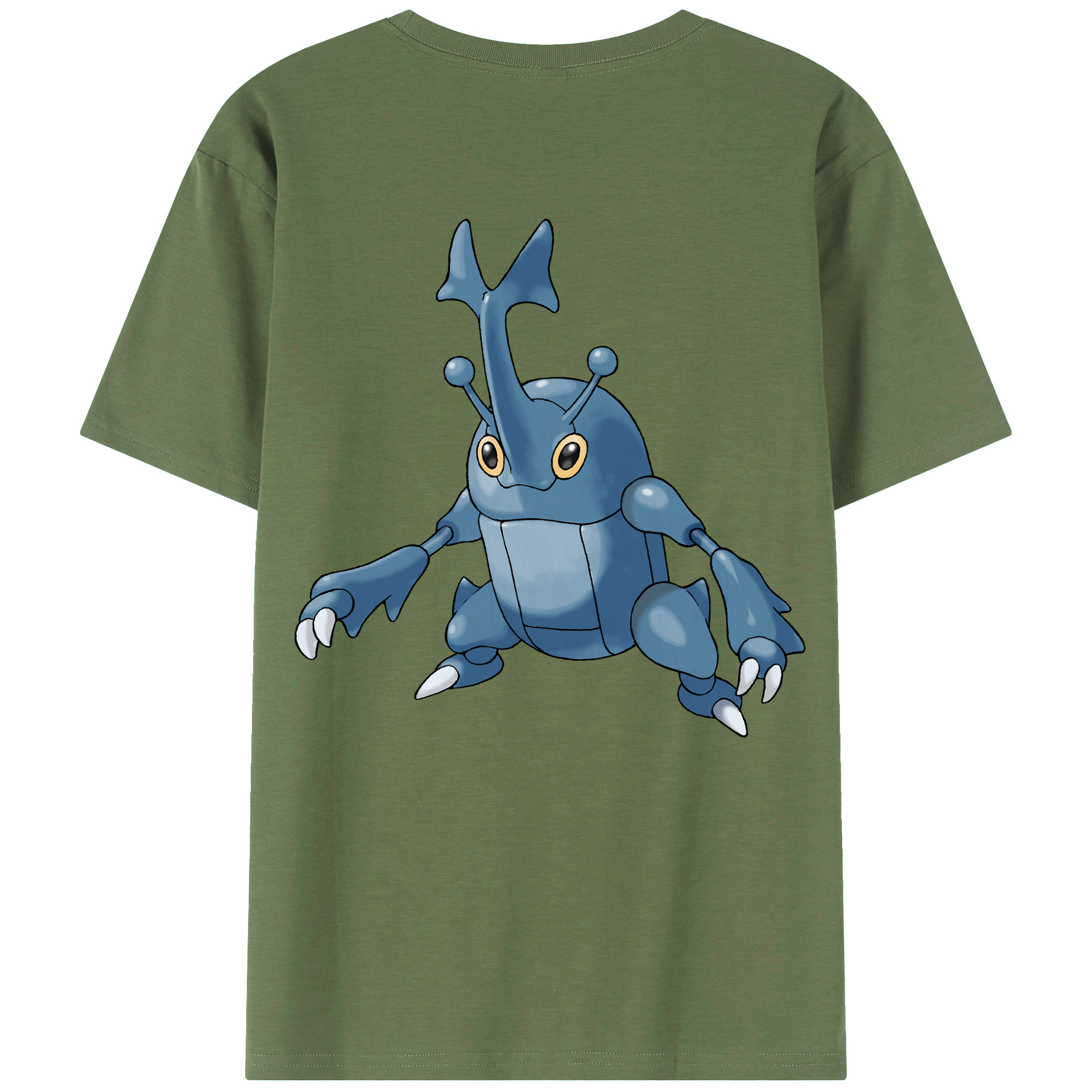 （画像用） ポケットモンスター Pokémon 綿100％ メンズ半袖Tシャツ（バックプリント） 通気性